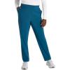Cherokee Women’s Pull-on Cargo Scrub Pant Mid Rise Tapered Leg with 4 Pockets – CK248A(Caribbean Blue)