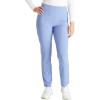 Cherokee Women’s Pull-on Cargo Scrub Pant Mid Rise Tapered Leg with 4 Pockets – CK248A(Ciel)
