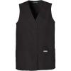 Cherokee Women’s Scrub Vest Coat Modern Vest with Button Front & 2 Pockets- 1602(Black)
