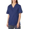 Cherokee Ww Flex with Certainty Unisex Big V-Neck Top(Navy)