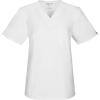 Cherokee Ww Flex with Certainty Unisex Big V-Neck Top(White)