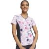 Cherokee iFlex Women Scrubs Top V-Neck CK698(Loving Swirls)