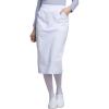 Scrubs Uniform Skirt Workwear Professionals, Rib-Knit Waist, Soft Stretch WW510, XS, White