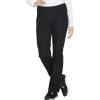 Workwear Originals Women Scrubs Pant Mid Rise Straight Leg Pull-on Cargo WW210(Black)