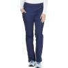 Workwear Originals Women Scrubs Pant Mid Rise Straight Leg Pull-on Cargo WW210(Navy)