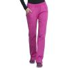 Workwear Originals Women Scrubs Pant Mid Rise Straight Leg Pull-on Cargo WW210(Shocking Pink)