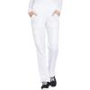Workwear Originals Women Scrubs Pant Mid Rise Straight Leg Pull-on Cargo WW210(White)