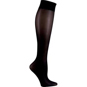 Cherokee Compression Socks for Women & Men – 8-15 mmHg Knee High, Lightweight Sublimation Print, 1 Pair FASHIONSUPPORT(Black)