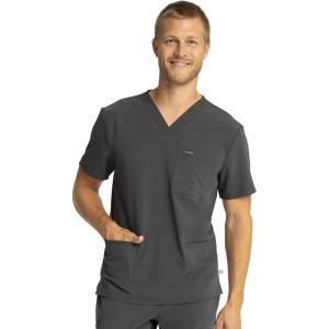 Cherokee Euphoria Men Scrubs Top V-Neck CK888A(Pewter)