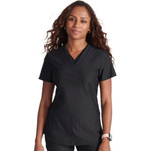 Cherokee Form Women Scrubs Top V Neck CK843(Black)