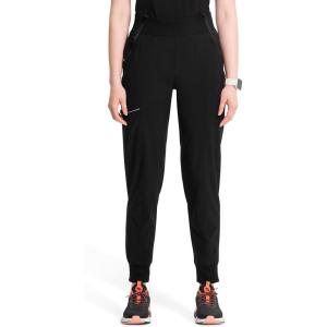 Cherokee Infinity Womens Scrub Jogger Pants, Mid Rise, Moisture Wicking, Wrinkle-Resistant, 360 Stretch, 5 Pockets – CK110A(Black)