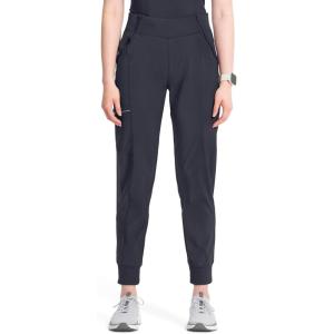Cherokee Infinity Womens Scrub Jogger Pants, Mid Rise, Moisture Wicking, Wrinkle-Resistant, 360 Stretch, 5 Pockets – CK110A(Pewter)