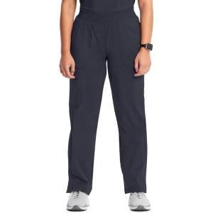 Cherokee Infinity Women’s Scrub Pant Mid Rise Tapered Leg Pull-on Bottom with Moisture Wicking & 360° Stretch Fabric CK065A(Pewter)