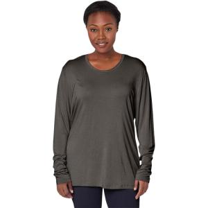 Cherokee Long Sleeve Underscrub for Women Modern Classic fit Soft Crew Neck Knit Tee with 2-Way Stretch – 4881(Pewter)