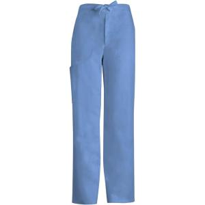 Cherokee Luxe Men Scrubs Pant Fly Front Drawstring Cargo 1022(Ciel)