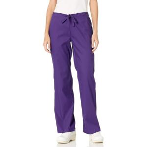 Cherokee Luxe Women Scrubs Pant Low Rise Straight Leg Drawstring 1066(Grape)