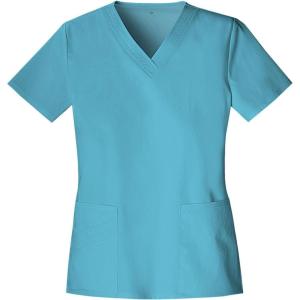 Cherokee Luxe Women Scrubs Top V-Neck 1845(Blue Wave)