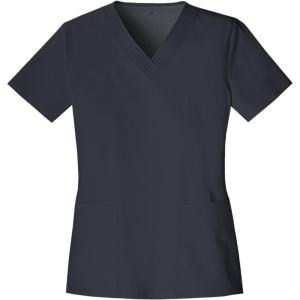 Cherokee Luxe Women Scrubs Top V-Neck 1845(Pewter)