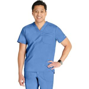 Cherokee Men Scrubs Top Workwear Revolution V-Neck WW751(Ciel)