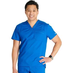Cherokee Men Scrubs Top Workwear Revolution V-Neck WW751(Royal)