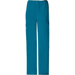 Cherokee Men & Women Scrubs Pant Workwear Core Stretch Drawstring Cargo 4043(Caribbean Blue)