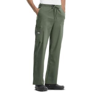Cherokee Men & Women Scrubs Pant Workwear Core Stretch Drawstring Cargo 4043(Olive)