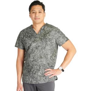Cherokee Men and Women V-Neck Printed Top with 4 Pockets & Center Back Length 28″ – CK691(Mineral Waves)