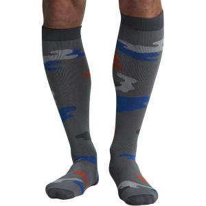 Cherokee Men’s Compression Socks, 10-15 mmHg Knee High, Colorful Print, Lightweight, 1 Pair Pack – MPRINTSUPPORT(Camo Craze)