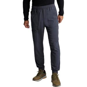 Cherokee Men’s Pull-on Jogger with 5 Pockets, Elastic Waistband, Front Leg Seams and Rib-Knit Cuffs – CK224A(Pewter)