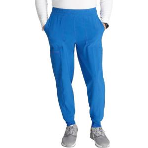 Cherokee Men’s Pull-on Jogger with 5 Pockets, Elastic Waistband, Front Leg Seams and Rib-Knit Cuffs – CK224A(Royal)