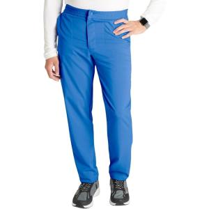 Cherokee Men’s Scrub Pants with 5 Pockets, Zip Fly, and Elastic Waistband for All-Day Comfort – CK131A(Royal)