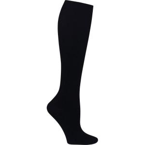Cherokee Men’s & Women’s Gradient Compression Socks, Knee-High Support, 8-12 mmHg, 4 Pairs, with 3D Lycra MYTSSOCK1(Black)