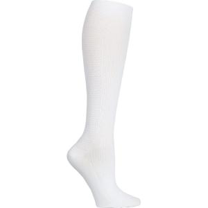Cherokee Men’s & Women’s Gradient Compression Socks, Knee-High Support, 8-12 mmHg, 4 Pairs, with 3D Lycra MYTSSOCK1(White)