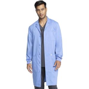 Cherokee Professional Lab Coat for Men and Women Modern fit Button Front Closure with Single Chest Pocket WW306AB(Ciel)