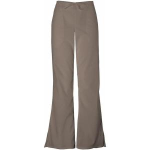 Cherokee Scrub Pants for Women Drawstring Waist with Flare Leg 3 Pockets, Fade Resistant, Durable & Easy Care Fabric – 4101(Taupe)