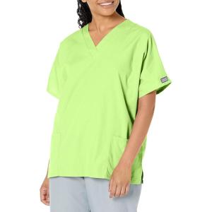 Cherokee Scrub for Women V-Neck Top Traditional fit with Dolman Sleeve and Fade Resistant Fabric – 4700(Lime Green)