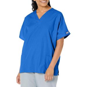 Cherokee Scrub for Women V-Neck Top Traditional fit with Dolman Sleeve and Fade Resistant Fabric – 4700(Royal)