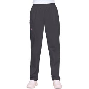 Cherokee Scrubs for Women Cargo Pant Natural Rise Tapered Pull-On Bottom with 4 Pockets , Fade Resistant Fabric – 4200(Pewter)
