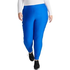 Cherokee Scrubs for Women Pant with Mid Rise Tapered Leg Drawstring Moisture Wicking Easy Care & 360° Stretch Fabric – CK092(Royal)