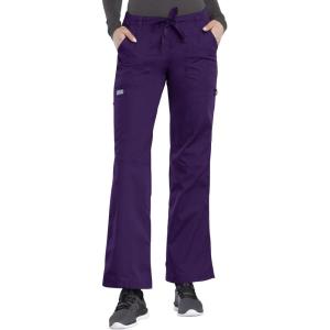 Cherokee Women Scrubs Pant Workwear Originals Drawstring Cargo 4020(Eggplant)