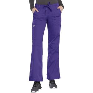 Cherokee Women Scrubs Pant Workwear Originals Drawstring Cargo 4020(Grape)