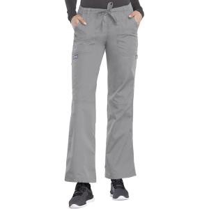 Cherokee Women Scrubs Pant Workwear Originals Drawstring Cargo 4020(Grey)