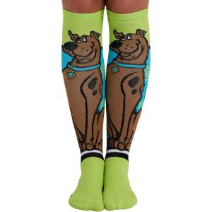 Cherokee Women’s 10-15mmHg Compression Socks – Fun Print Knee Highs with Light Support, Soft Feel – PRINTSUPPORT(Making Tracks)