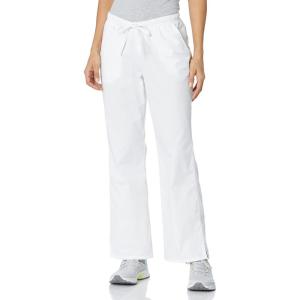 Cherokee Women’s Petite Workwear Scrubs Core Stretch Jr. Fit Drawstring Pant(White)