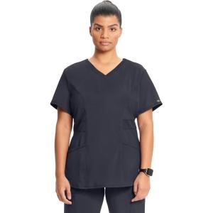 Infinity Cherokee V-Neck Women’s Nurse Scrub Top, 4-Way Stretch, Superior Performance and Comfort CK623A(Pewter)