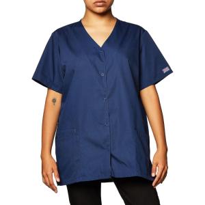 Scrubs for Women Workwear Originals Snap Front Top 4770(Navy)