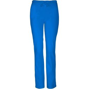 Workwear Core Stretch Women Scrubs Pant Mid Rise Straight Leg Drawstring 4203(Royal)