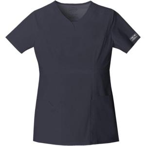 Workwear Core Stretch Women Scrubs Top V-Neck 24703(Pewter)