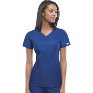 Workwear Core Stretch Women Scrubs Top V-Neck 24703(Royal)