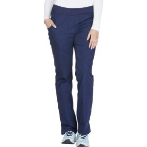Workwear Originals Women Scrubs Pant Mid Rise Straight Leg Pull-on Cargo WW210(Navy)